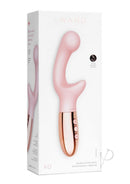 Le Wand XO Silicone Dual Stimulating Vibrator Rose Gold packaging showcasing its elegant design and features.