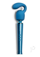 Le Wand Petite Glider Weighted Silicone Attachment Blue designed for targeted external stimulation.