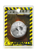 Airballs Electro Air-Lite Silicone Ballstretcher Clear Ice packaged in a striking design, promoting electro play.