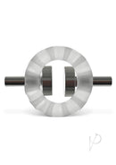 Airballs Electro Air-Lite Silicone Ballstretcher Clear Ice shown from the front, featuring smooth silicone design.