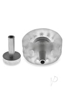 Airballs Electro Air-Lite Silicone Ballstretcher Clear Ice featuring a soft silicone design and metal components.