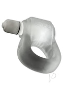 Oxballs Glowdick Silicone Cockring with LED Clear Ice featuring a sleek design and integrated LED lighting.