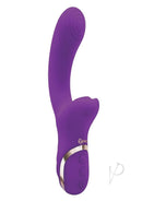 Bodywand G-Play Silicone G-Spot and Clitoral Vibrator Purple ergonomic design with dual stimulation features.