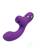 Bodywand G-Play Silicone G-Spot and Clitoral Vibrator Purple features targeted suction and deep vibration.