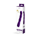 Vedo Quiver Plus Rechargeable Vibe Deep Purple in sleek packaging showcasing its G-spot focus and dual motors.