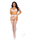 Rhinestone Eyelash Lace 3pc Lg Wht-3