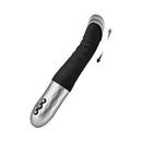 Forto Thruster Silicone Thrusting G Spot Vibrator Black with realistic thrusting motion and soft silicone texture.