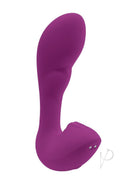 Playboy Arch G-Spot Vibrator with Clitoral Stimulator Purple for enhanced intimacy and pleasure.