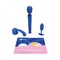 b Vibe Anal Massage and Education Set Blue featuring vibrator, anal tools, and educational guide.