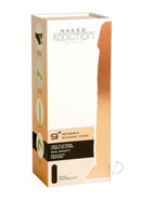 Naked Addiction 9 Inch Dual Density Bendable Dildo Vanilla packaging showcasing features and design.