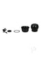 PowerBlow Interactive Suction Device components and accessories laid out in a row, including charger, adapter, ring, and main device.