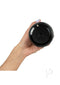 Hand holding the PowerBlow Interactive Suction Device showcasing its screw top mechanism for a realistic blowjob experience.