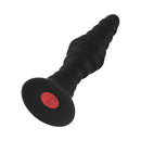 Forto Vibrating Ribbed Plug Remote-Controlled Large, contoured ribbed design with remote functionality.