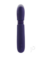 Evolved Handy Thruster Silicone Vibrator Purple in compact design with smooth silicone texture and easy controls.