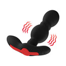 Forto Vibrating Anal Plug Rechargeable Silicone Black with customizable vibrations and sleek design.