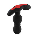 Forto Vibrating Anal Plug Rechargeable Silicone Black with ergonomic design and remote control for customizable vibrations.