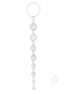 Shane's World Anal 101 Intro Anal Beads Clear designed for comfortable anal play with soft jelly beads.