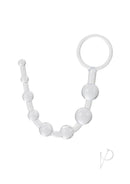 Shane's World Anal 101 Intro Anal Beads Clear designed for beginners with soft, comfortable beads.