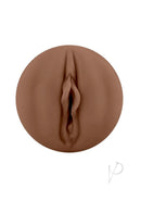 Zero Tolerance Tight Lipped Pussy Masturbator Chocolate, a realistic stroker with textured feel.