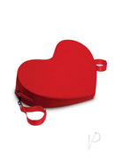 WhipSmart Heart Cushion Sex Positioning Wedge Red displayed in a vibrant red color, designed for comfort and romantic settings.