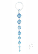 Shane's World Anal 101 Intro Anal Beads Blue featuring flexible design and retrieval ring for comfort.