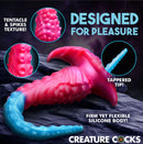 Creature Cock Vibropus Anal Dildo with Remote Control showcasing tentacle texture and tapered tip for pleasure.