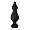 Forto F-30 Pointer Silicone Anal Plug Large Black, luxurious black silicone anal plug for refined stimulation.