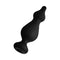 Forto F-30 Pointer Silicone Anal Plug Large Black, a sleek black silicone anal toy designed for comfort and precision.