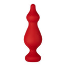 Forto F-30 Pointer Silicone Anal Plug Large Red, designed for comfortable entry and gradual stretching.