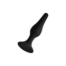 Forto F-11 Lungo Silicone Anal Plug Small Black sleek design in premium silicone for comfortable anal exploration.