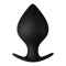 Forto F-60 Spade Silicone Anal Plug Large Black for enhanced anal play experience