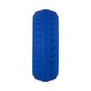 Forto F-12 Liquid Silicone Cockring 35mm Blue shown from the side view, made from silky-smooth liquid silicone.