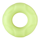 Forto F-33 Liquid Silicone Cockring Large Glow in smooth, light green liquid silicone with a comfortable fit.