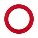 Forto F-64 Wide Liquid Silicone Cockring Medium Red - sleek red silicone cock ring for men's comfort and support.