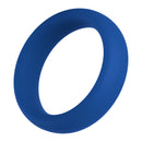 Forto F-64 Wide Liquid Silicone Cockring Large Blue showcasing a modern blue finish designed for comfort and support.