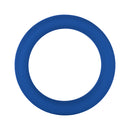 Forto F-64 Wide Liquid Silicone Cockring Medium Blue, stretchy silicone ring for firmer erections and heightened sensation.