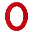 Forto F-61 3-piece Silicone Cockring Set Red - smooth silicone red cockring for enhanced comfort and performance.