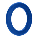 Forto F-61 3-piece Silicone Cockring Set Blue - Blue silicone cockring from the Forto F-61 set, showcasing smooth texture.