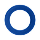 Forto F-61 3-piece Silicone Cockring Set Blue, single silicone cockring in bold blue color.