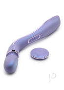 Wellness Eternal Wand Silicone Vibrating Massager Lavender with rechargeable remote control in lavender color.