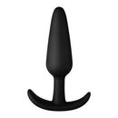Forto F-31 Silicone Anal Plug Large Black with sleek, tiered design for progressive fullness and body-friendly use.