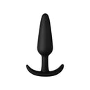 Forto F-31 Silicone Anal Plug Medium Black - sleek, body-safe design for comfortable anal play