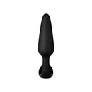 Forto F-31 Silicone Anal Plug Medium Black, sleek black silicone design for comfortable anal play.