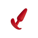 Forto F-31 Silicone Anal Plug Small Red, a compact and beginner-friendly anal plug with stacked cones.