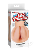 PDX Extreme Wet Pussies Slippery Slit Stroker Vanilla packaging with realistic design and self-lubricating feature.
