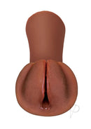 PDX Extreme Wet Pussies Slippery Slit Stroker Chocolate realistic design for self-lubricating solo play.