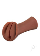PDX Extreme Wet Pussies Slippery Slit Stroker Chocolate with realistic feel and self-lubricating design.