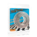 Ignite High Performance Tire Ring Large Clear in clear packaging showcasing the thick design for enhanced performance.