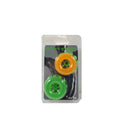Thick Power Stretch Donuts 2 Pack Cock Rings Orange Green packaging with green and orange rings from Si Novelties.