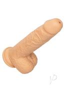 Squirting Fuck Stick Realistic Silicone Dong Vanilla in lifelike design with vibrating and squirting features.